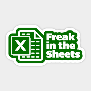 Freak in the Sheets Green Design Sticker